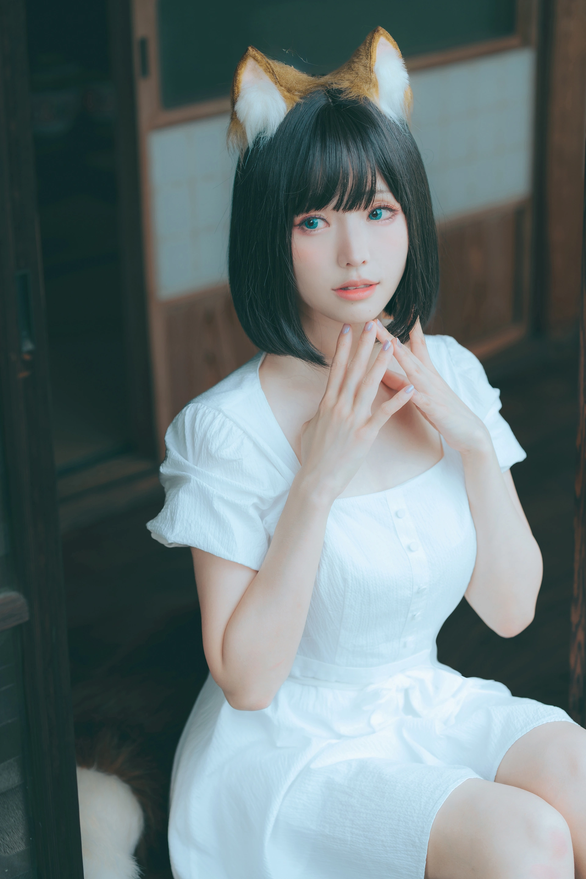 ElyEE子 - NO.114 2023.July B-Dongitsune ~White dress 白洋裝狐少女 3