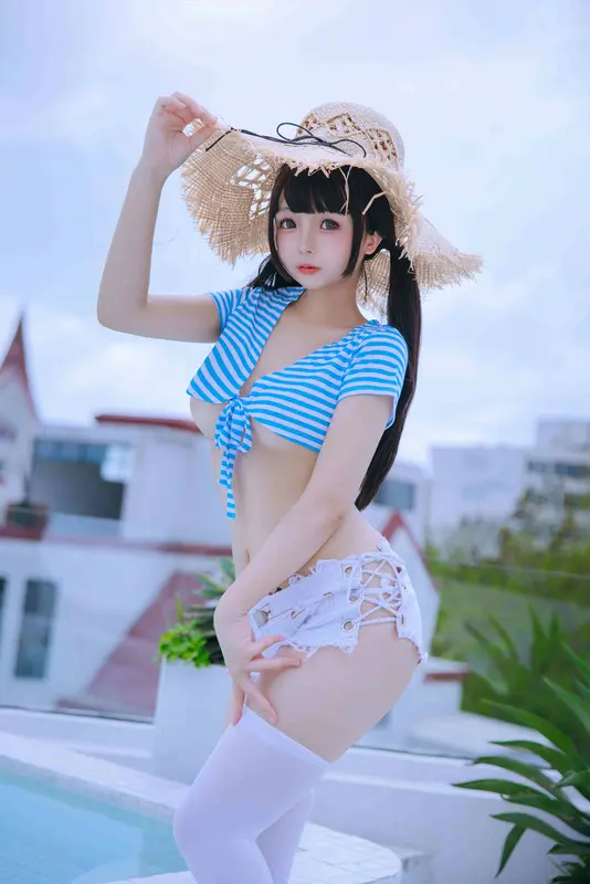 日奈娇 NO.137 蓝白条 - 日奈娇